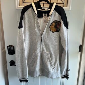 NHL CCM Black and Gray Zip-Up Jacket